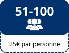 Tarifs 51 à 100 personne
