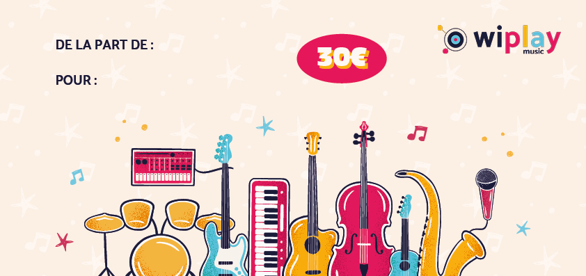 Carte cadeau cours de musique : un cadeau original pour faire plaisir